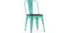 Chaise de salle à manger - Design Industriel - Bois et Acier - Stylix image 9