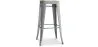 Tabouret de Bar - Design Industriel - Acier & Bois - 76cm - Stylix image 9