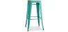 Tabouret de Bar - Design Industriel - Acier & Bois - 76cm - Stylix image 9