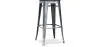 Tabouret de Bar - Design Industriel - Bois & Métal - 76cm - Stylix image 9