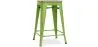 Tabouret de bar design industriel - bois et acier - 61cm - Stylix image 9