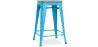 Tabouret de bar design industriel - bois et acier - 61cm - Stylix image 9