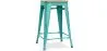 Tabouret de bar design industriel - bois et acier - 61cm - Stylix image 9