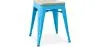 Tabouret Design Industriel - Bois & Métal - 45cm - Stylix image 9
