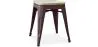 Tabouret Design Industriel - Bois & Métal - 45cm - Stylix image 9