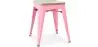 Tabouret Design Industriel - Bois & Métal - 45cm - Stylix image 9