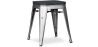 Tabouret Design Industriel - Bois & Acier - 46cm - Stylix image 9