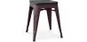 Tabouret Design Industriel - Bois & Acier - 46cm - Stylix image 9