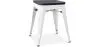 Tabouret Design Industriel - Bois & Acier - 46cm - Stylix image 9