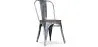 Chaise de salle à manger - Design industriel - Bois et acier - Nouvelle édition - Stylix image 9