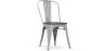 Chaise de salle à manger - Design industriel - Bois et acier - Nouvelle édition - Stylix image 9