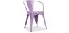 Chaise de salle à manger avec accoudoirs - Acier - Nouvelle édition - Stylix image 9