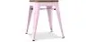 Tabouret Design Industriel - Bois et Acier - 45cm -Stylix image 9