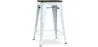 Tabouret de Bar - Design Industriel - Bois et Acier - 60cm -Stylix image 9