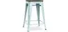 Tabouret de Bar - Design Industriel - Bois et Acier - 60cm -Stylix image 9