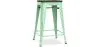 Tabouret de Bar - Design Industriel - Bois et Acier - 60cm -Stylix image 9