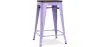 Tabouret de Bar - Design Industriel - Bois et Acier - 60cm -Stylix image 9