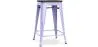 Tabouret de Bar - Design Industriel - Bois et Acier - 60cm -Stylix image 9