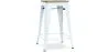 Tabouret de bar design industriel - bois et acier - 61cm - Stylix image 9