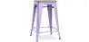 Tabouret de bar design industriel - bois et acier - 61cm - Stylix image 9