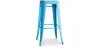 Tabouret de Bar - Design Industriel - Acier & Bois - 76cm - Stylix image 9