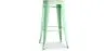 Tabouret de Bar - Design Industriel - Acier & Bois - 76cm - Stylix image 9