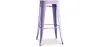 Tabouret de Bar - Design Industriel - Acier & Bois - 76cm - Stylix image 9