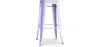 Tabouret de Bar - Design Industriel - Acier & Bois - 76cm - Stylix image 9