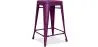 Tabouret de bar design industriel - acier mat - 60cm - Stylix image 9
