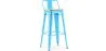 Tabouret de bar avec dossier - design industriel - 76 cm - Stylix image 9