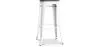 Tabouret de bar Design Industriel - Bois & Acier - 76cm - Stylix image 9