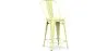 Tabouret de bar avec dossier - design industriel - 60cm - Stylix image 9