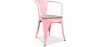 Chaise de salle à manger avec accoudoirs - Bois et acier - Stylix image 9