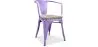 Chaise de salle à manger avec accoudoirs - Bois et acier - Stylix image 9