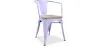 Chaise de salle à manger avec accoudoirs - Bois et acier - Stylix image 9