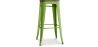 Tabouret de bar design industriel - Bois et acier - 76cm - Stylix image 9