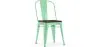 Chaise de salle à manger - Design Industriel - Bois et Acier - Stylix image 9