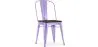 Chaise de salle à manger - Design Industriel - Bois et Acier - Stylix image 9