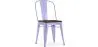 Chaise de salle à manger - Design Industriel - Bois et Acier - Stylix image 9