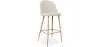 Tabouret tapissé en tissu - design scandinave - 76cm - Evelyne image 9
