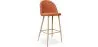 Tabouret tapissé en tissu - design scandinave - 76cm - Evelyne image 9