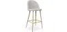 Tabouret tapissé en tissu - design scandinave - 76cm - Evelyne image 9