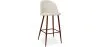Tabouret rembourré en tissu - Design scandinave - 76cm - Evelyne image 9