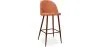 Tabouret rembourré en tissu - Design scandinave - 76cm - Evelyne image 9