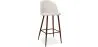 Tabouret rembourré en tissu - Design scandinave - 76cm - Evelyne image 9