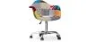 Chaise de bureau avec accoudoirs - Chaise de bureau à roulettes - Tapissée en patchwork - Patty image 9