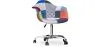 Chaise de bureau avec accoudoirs - Chaise de bureau à roulettes - Tapissée en patchwork - Pixi image 9