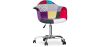 Chaise de bureau avec accoudoirs - Chaise de bureau à roulettes - Tapissée en patchwork - Ray image 9