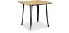 Table à manger carrée industrielle - Bois et métal - Stylix image 9