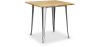 Table à manger carrée industrielle - Bois et métal - Stylix image 9